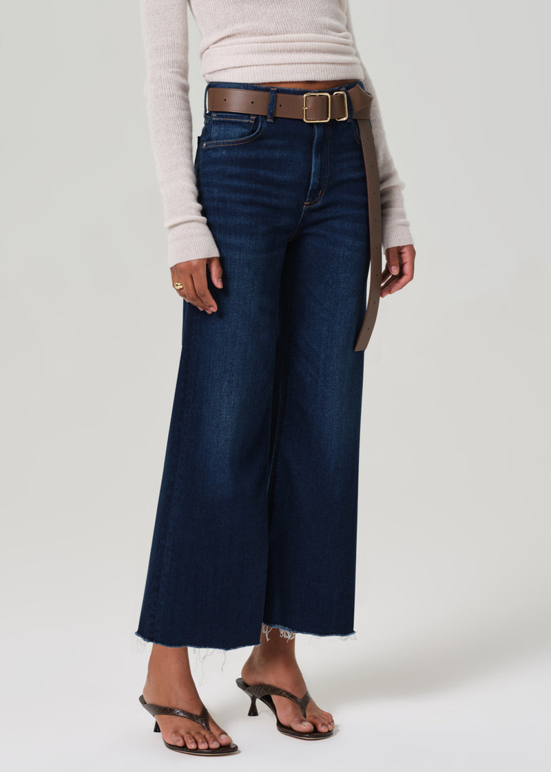 Lyra Wide Leg Crop Raw Hem In Lotus 5