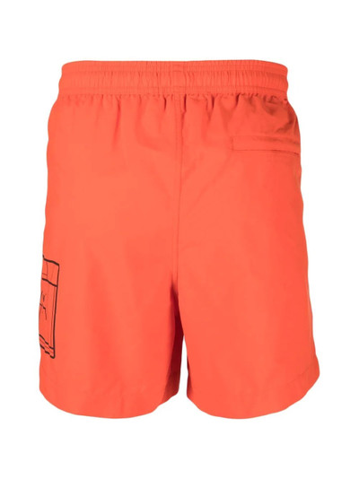 A-COLD-WALL* logo-print swim shorts outlook