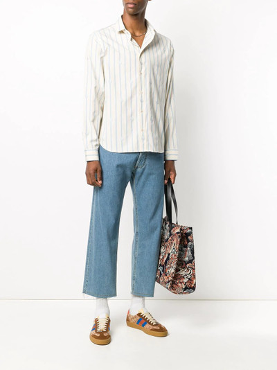 GUCCI striped logo print shirt outlook