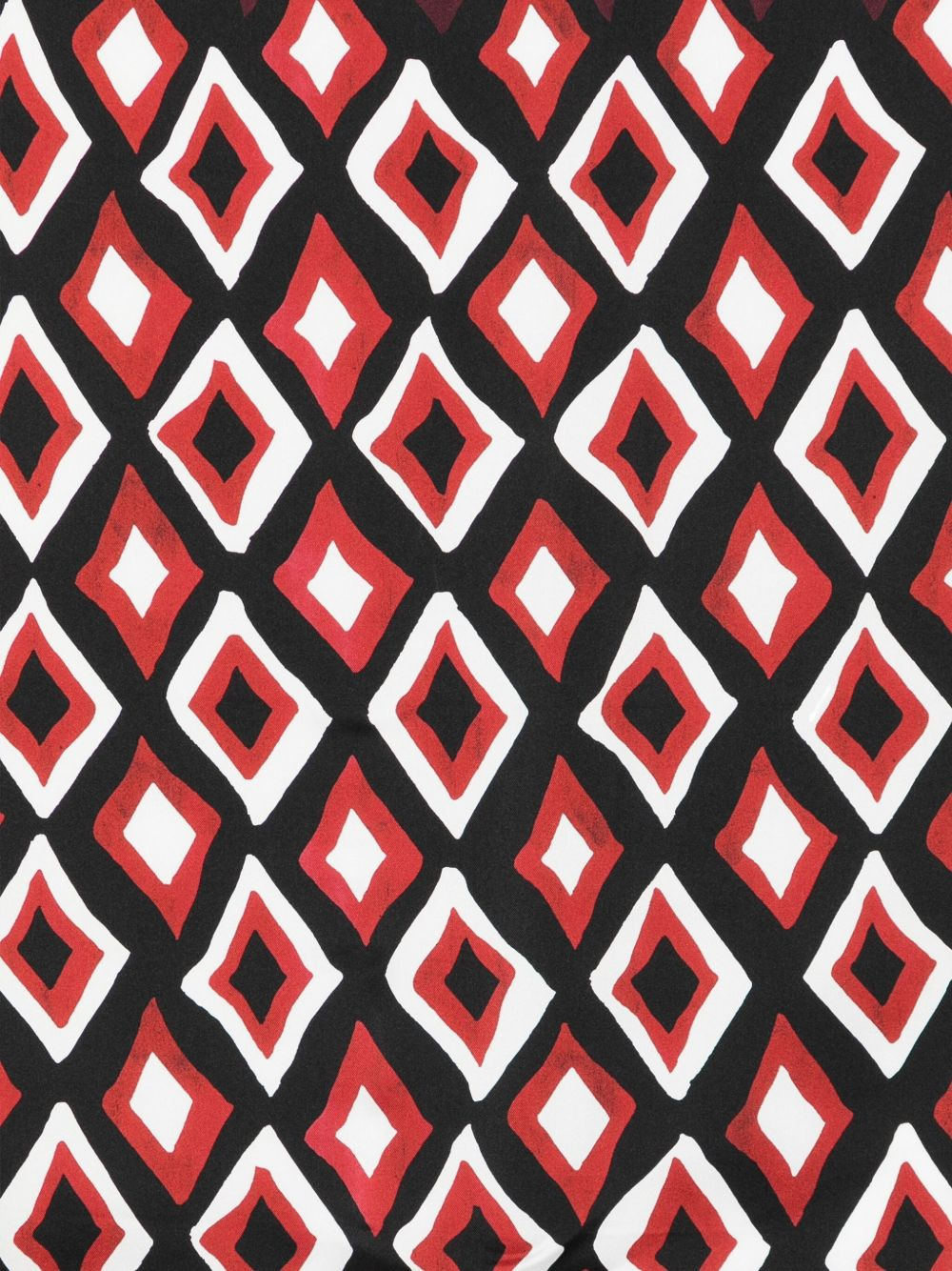 diamond-pattern silk scarf - 2