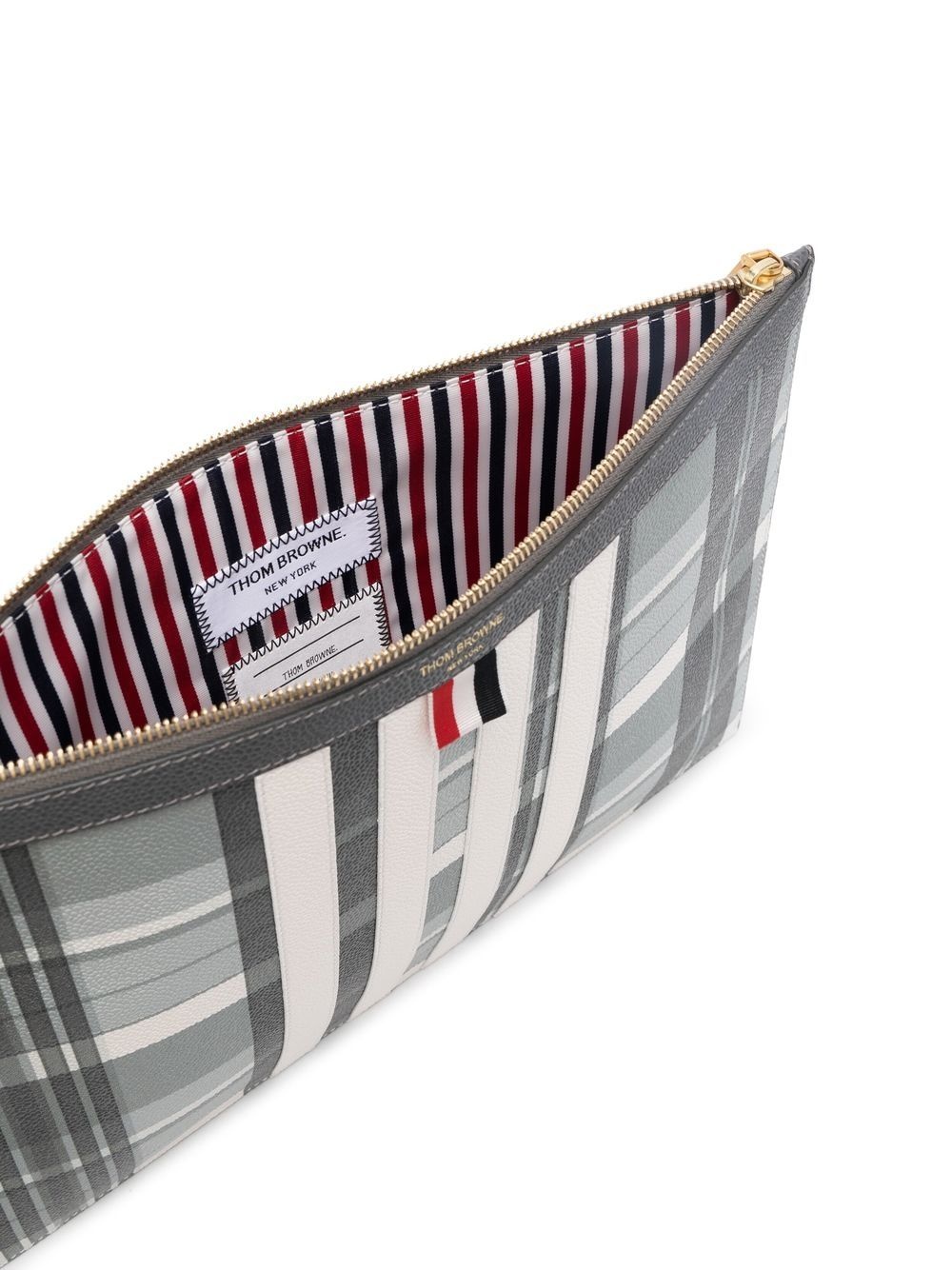 grosgrain-loop trim clutch bag - 5