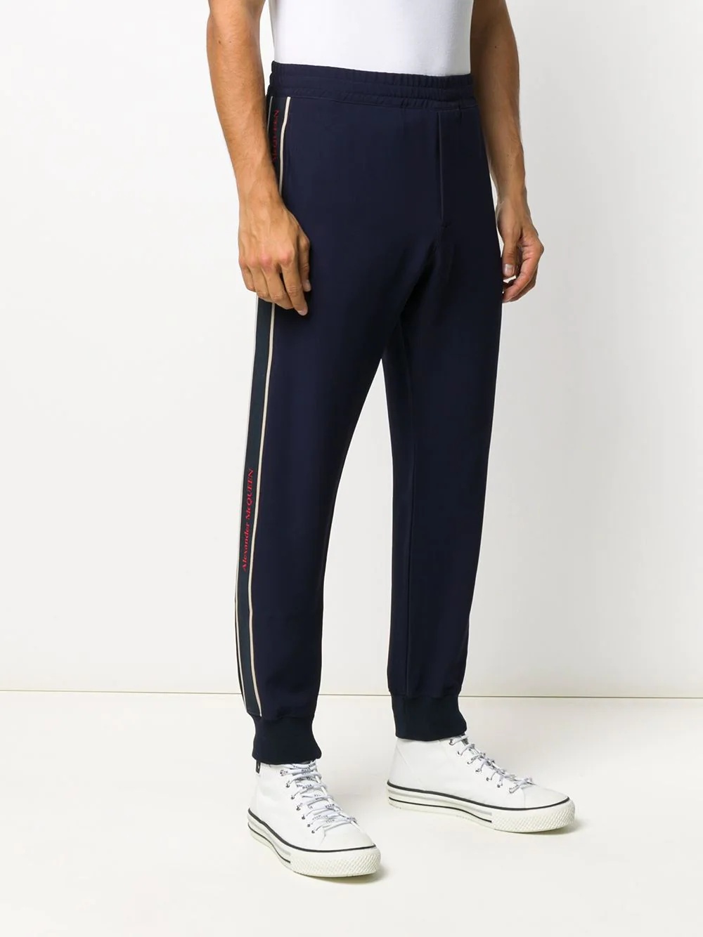 piped-trim detailed track pants - 3