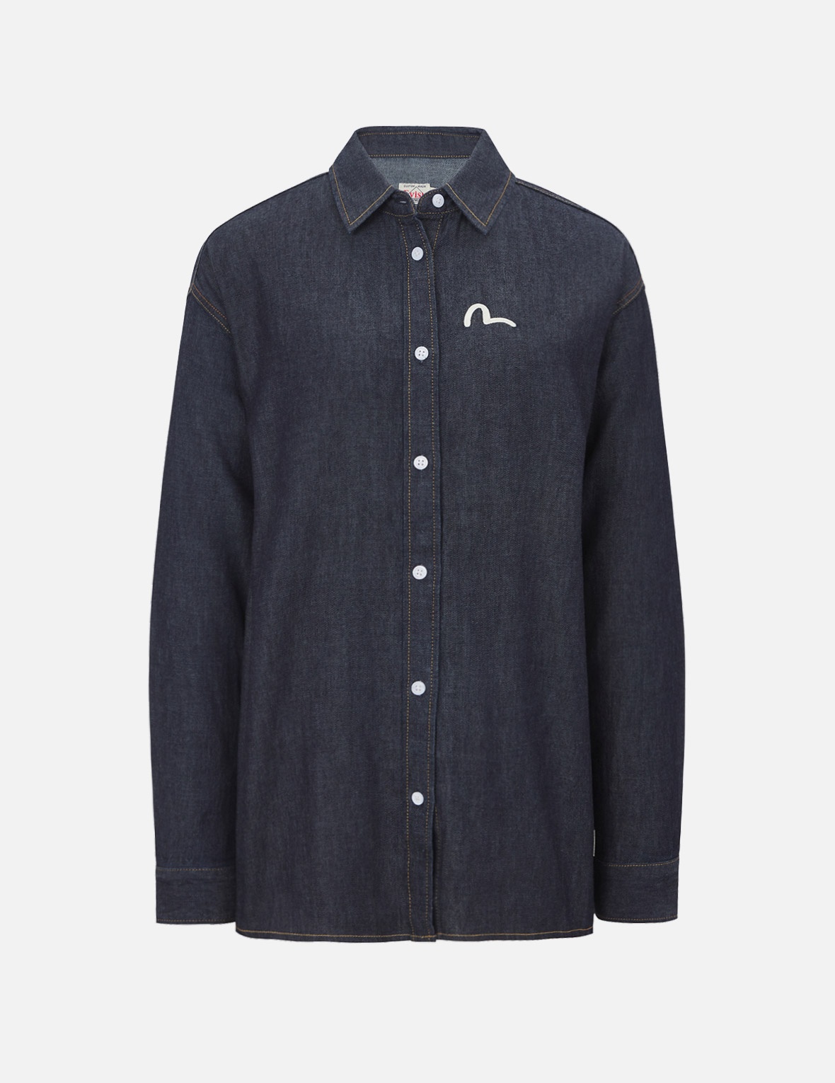 BROCADE KAMON PRINT DENIM SHIRT - 2