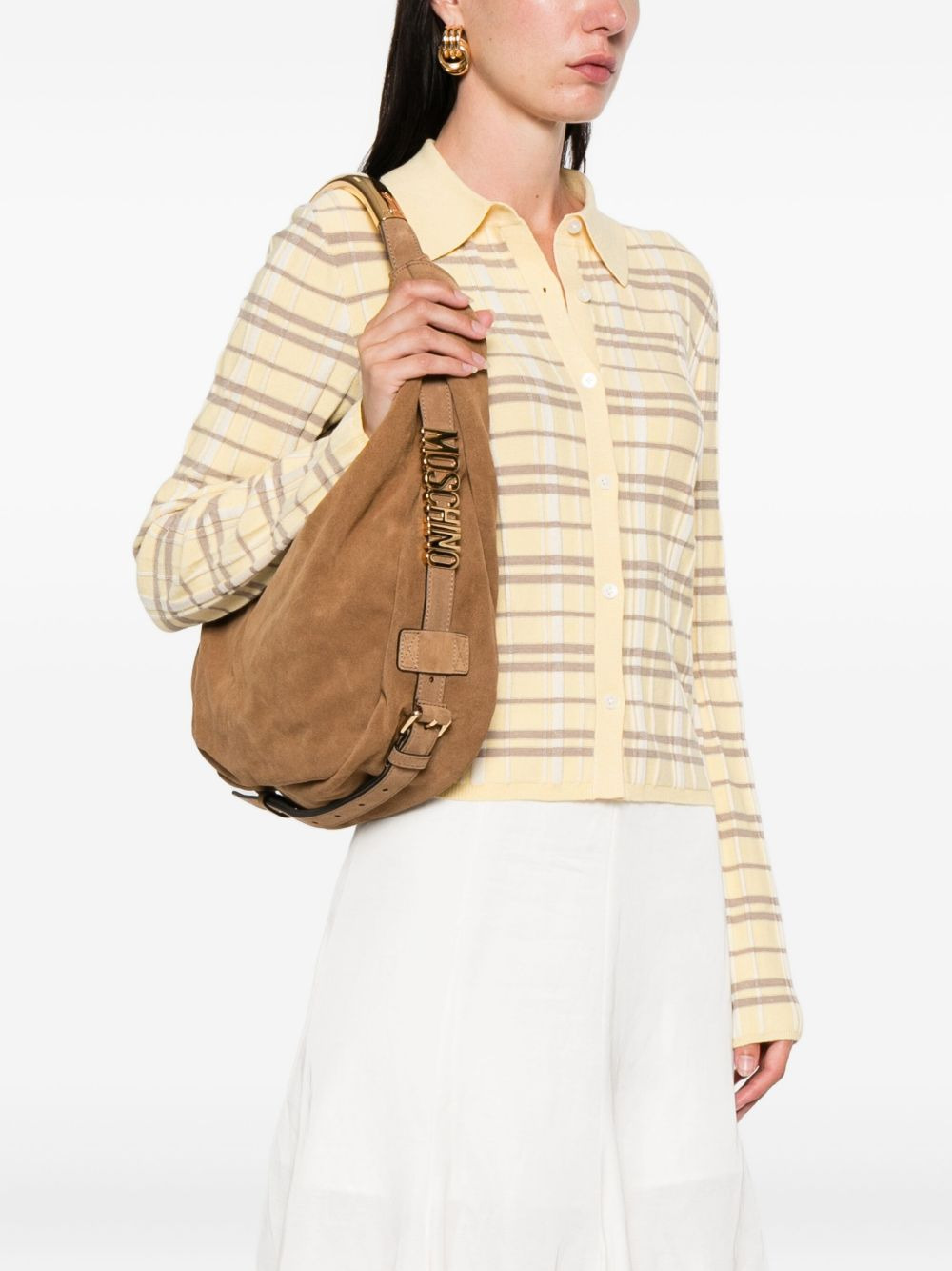 medium Handle Me suede shoulder bag - 2