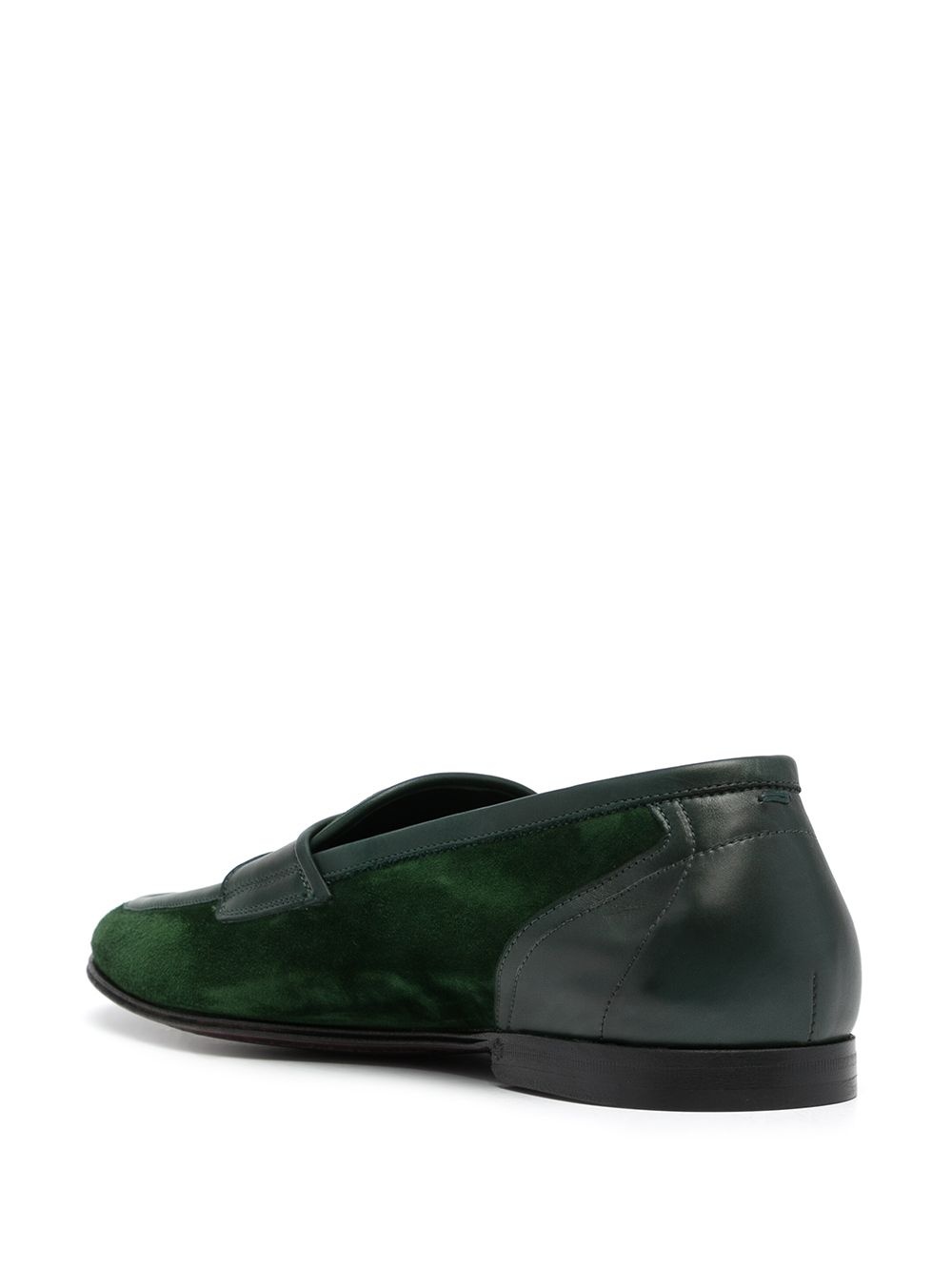 slip-on leather loafers - 3