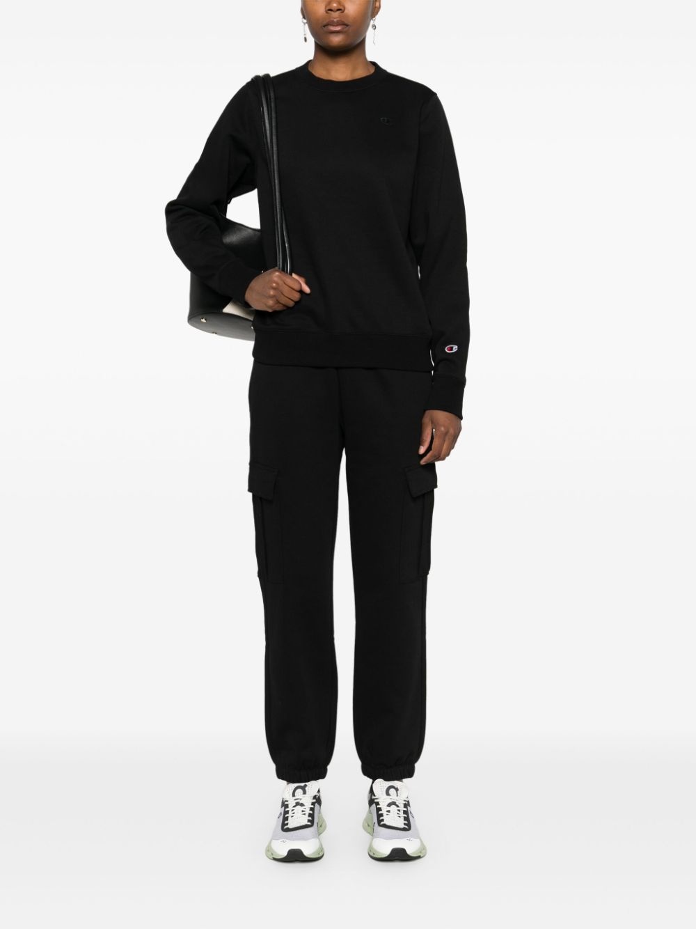 jersey-texture track pants - 2