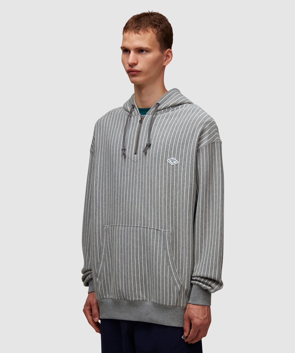 X Nanamica striped hoodie - 2