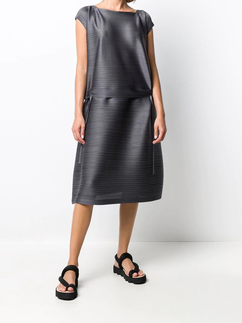 ribbed textured dress - 3