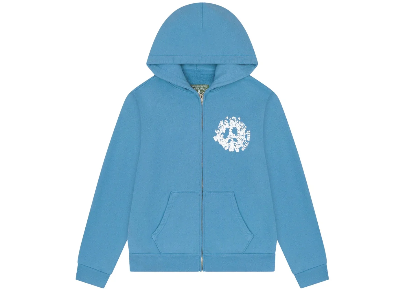 Denim Tears Denim University Zip Hoodie Light Blue - 1