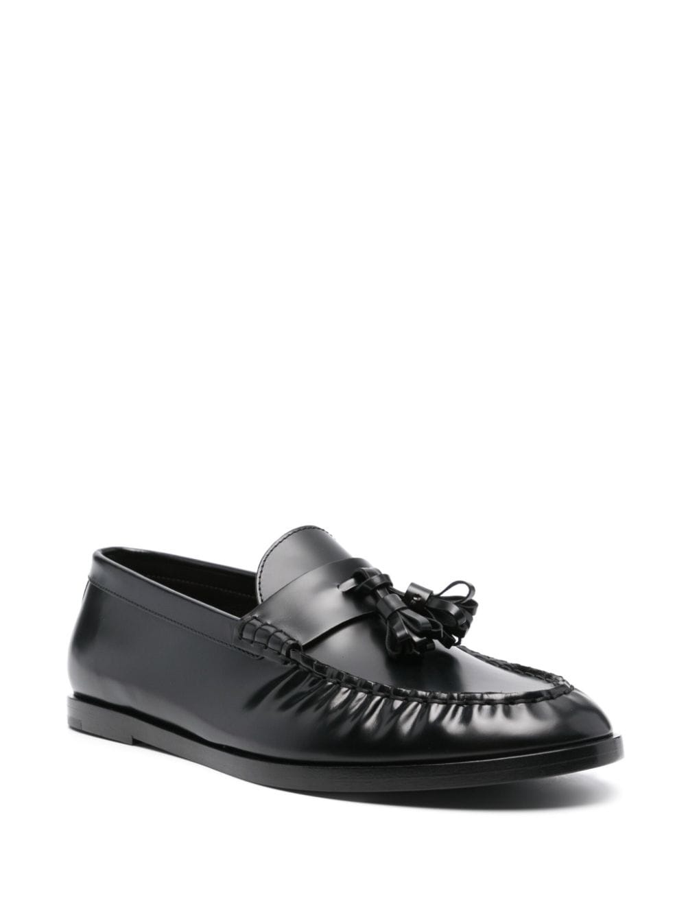 tassel-detail leather loafers - 2