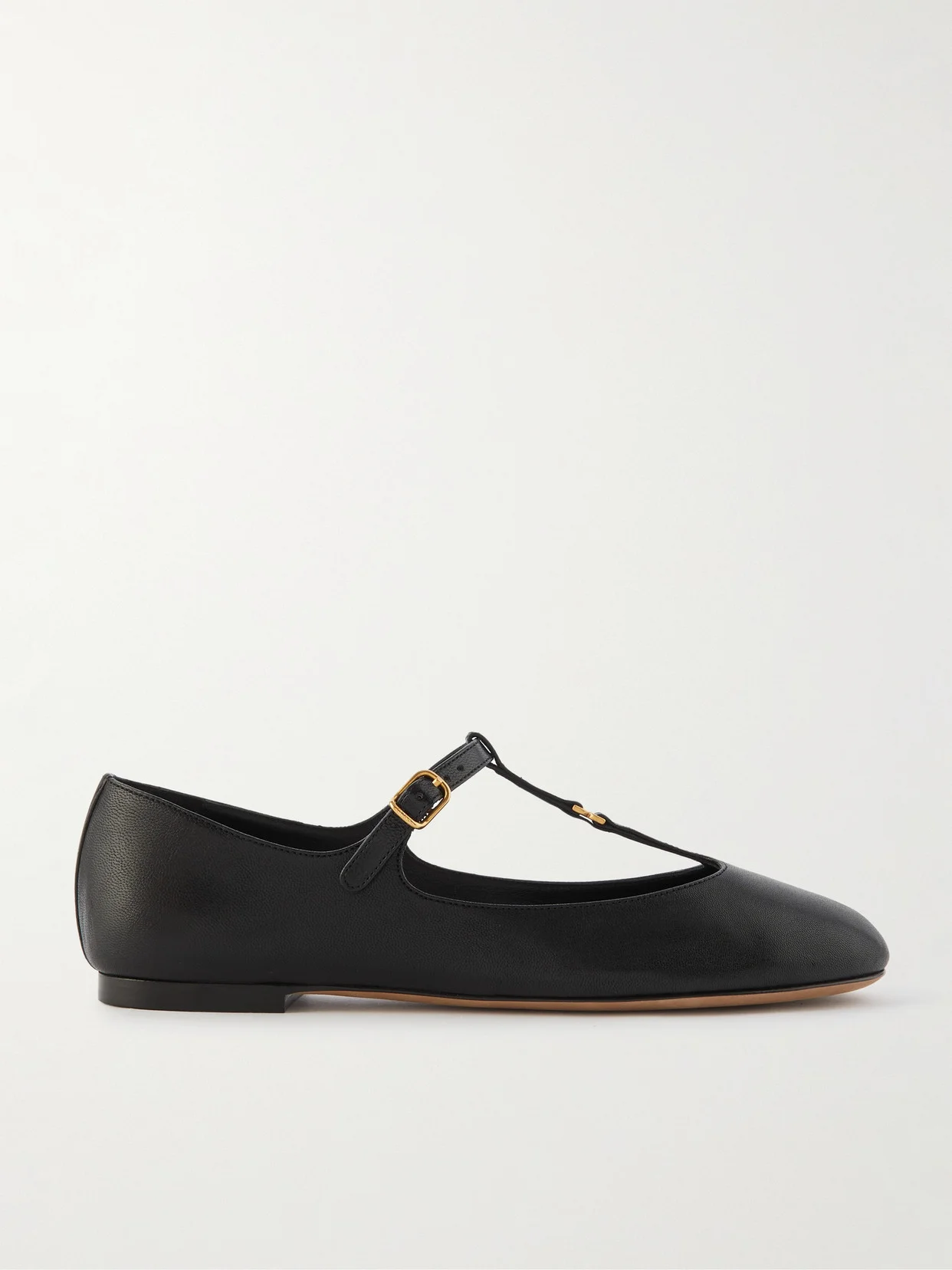 Marcie Embellished Leather Ballet Flats - 1