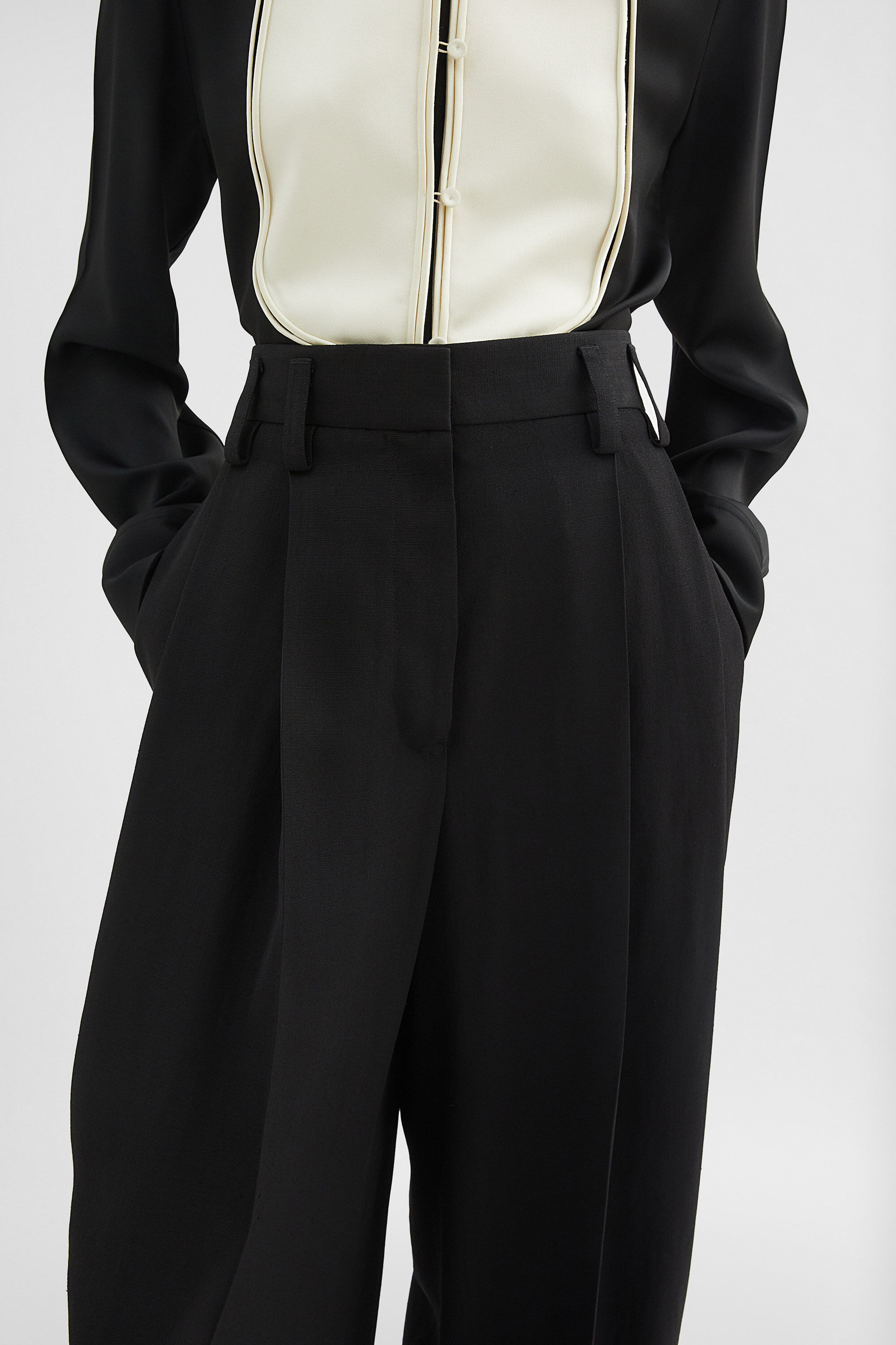 Silk Blend Trousers - 2