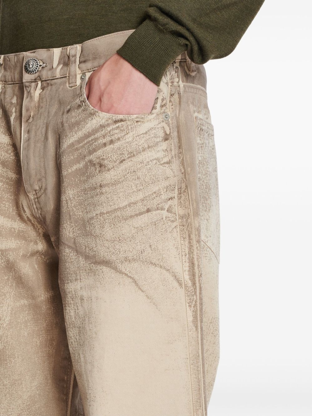garment-dyed jeans - 6