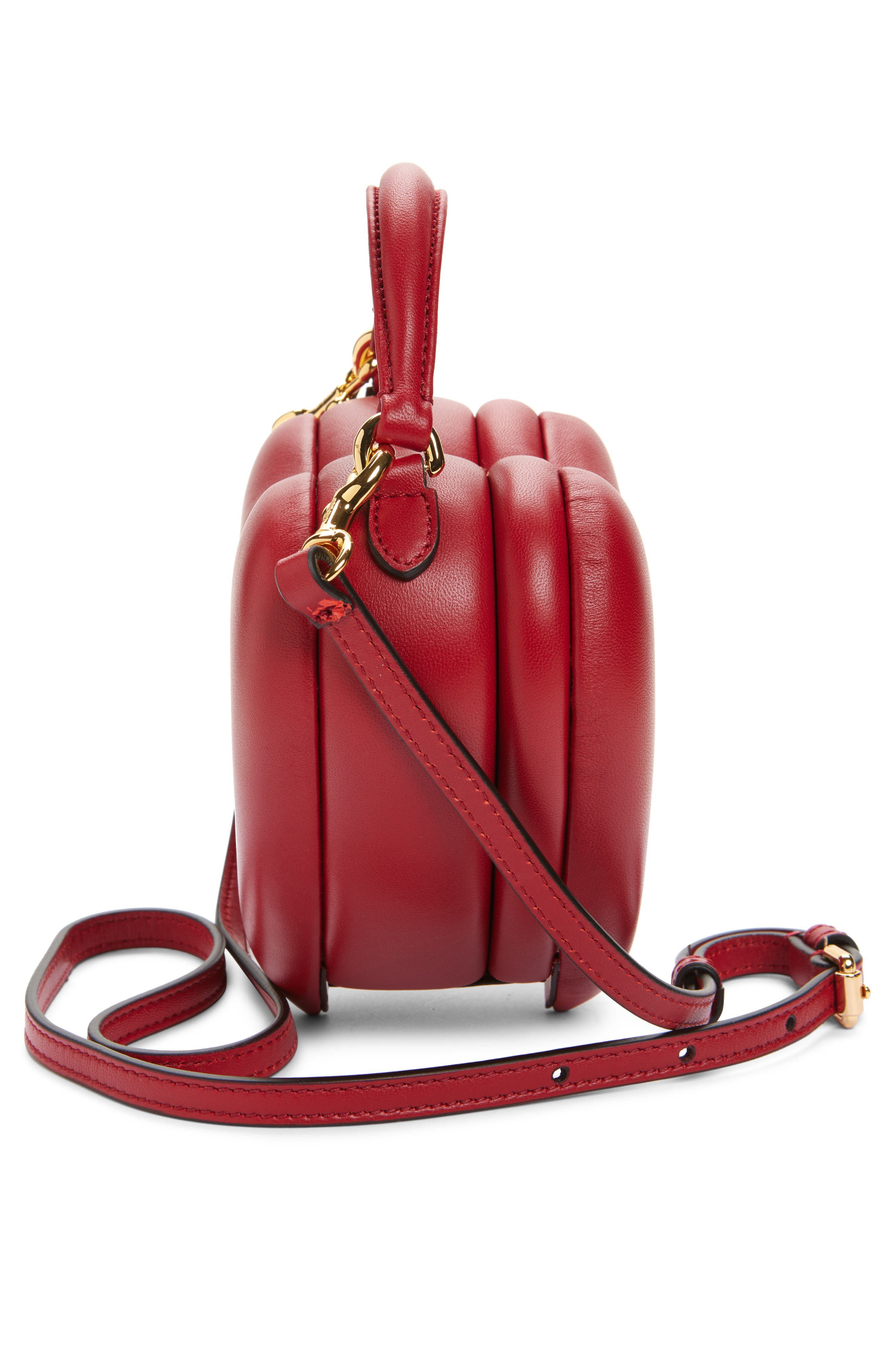 Moschino Love Me Leather Crossbody Bag in Red at Nordstrom - 5