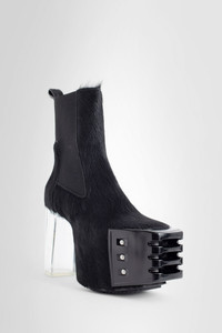 靴 rick owens Pony hair kiss boot Rick Owens Luxor-Kiss-Boots-In-Pony-Hair | antonioli
