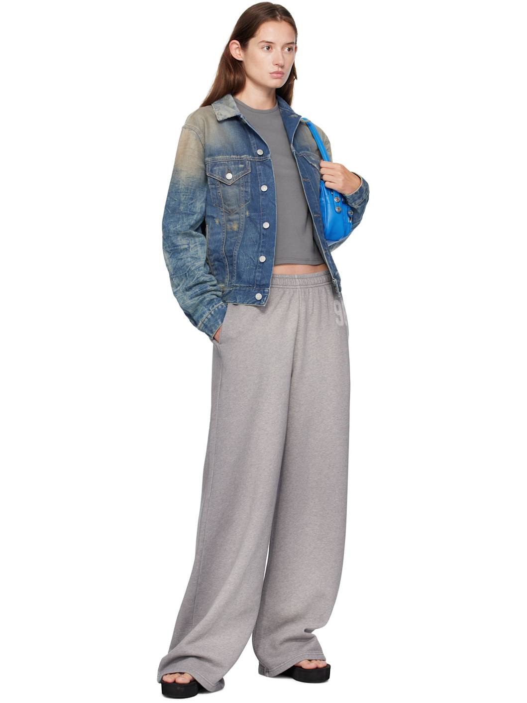 Blue Distressed Denim Jacket - 4