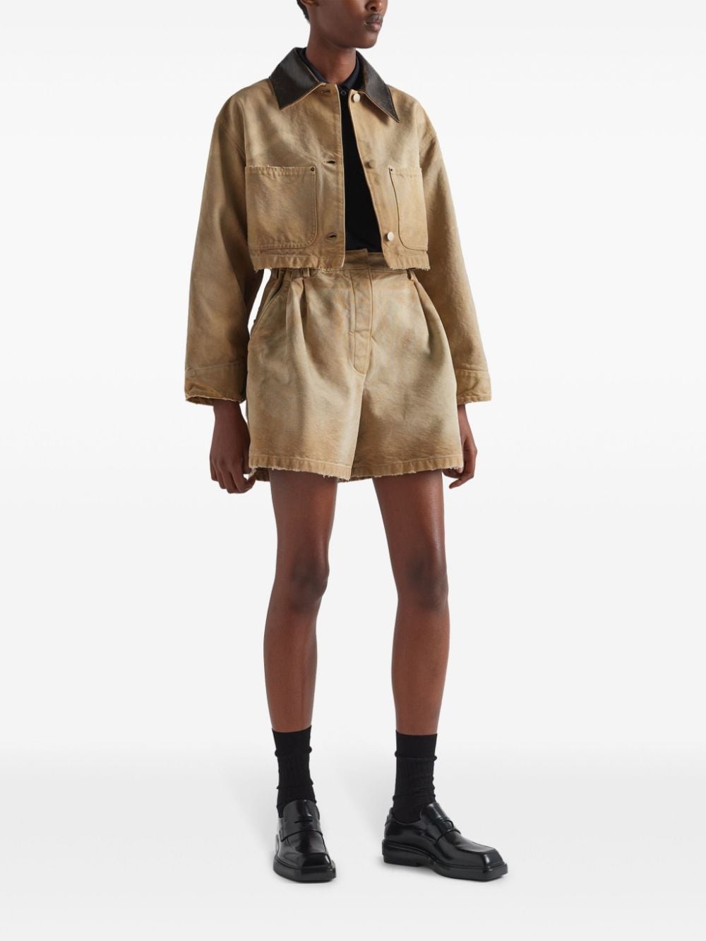 pleat-detailing shorts - 2