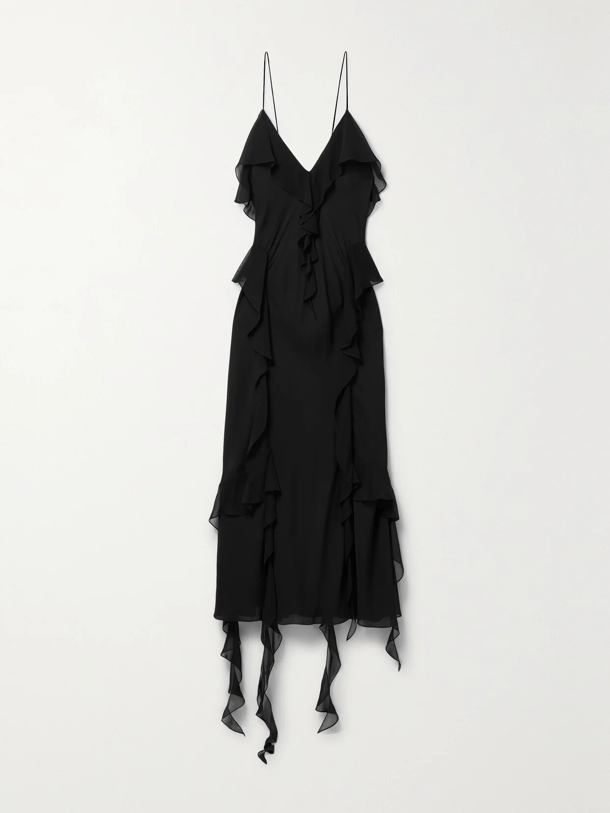 Pim Ruffled Silk-georgette Midi Dress - 1