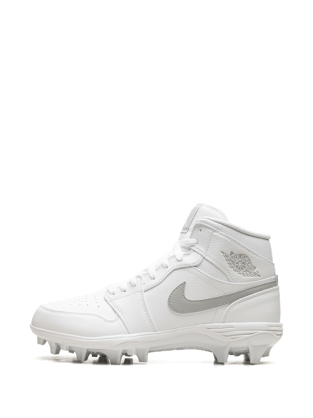 Jordan 1 Mid "White Grey Fog" cleats - 5
