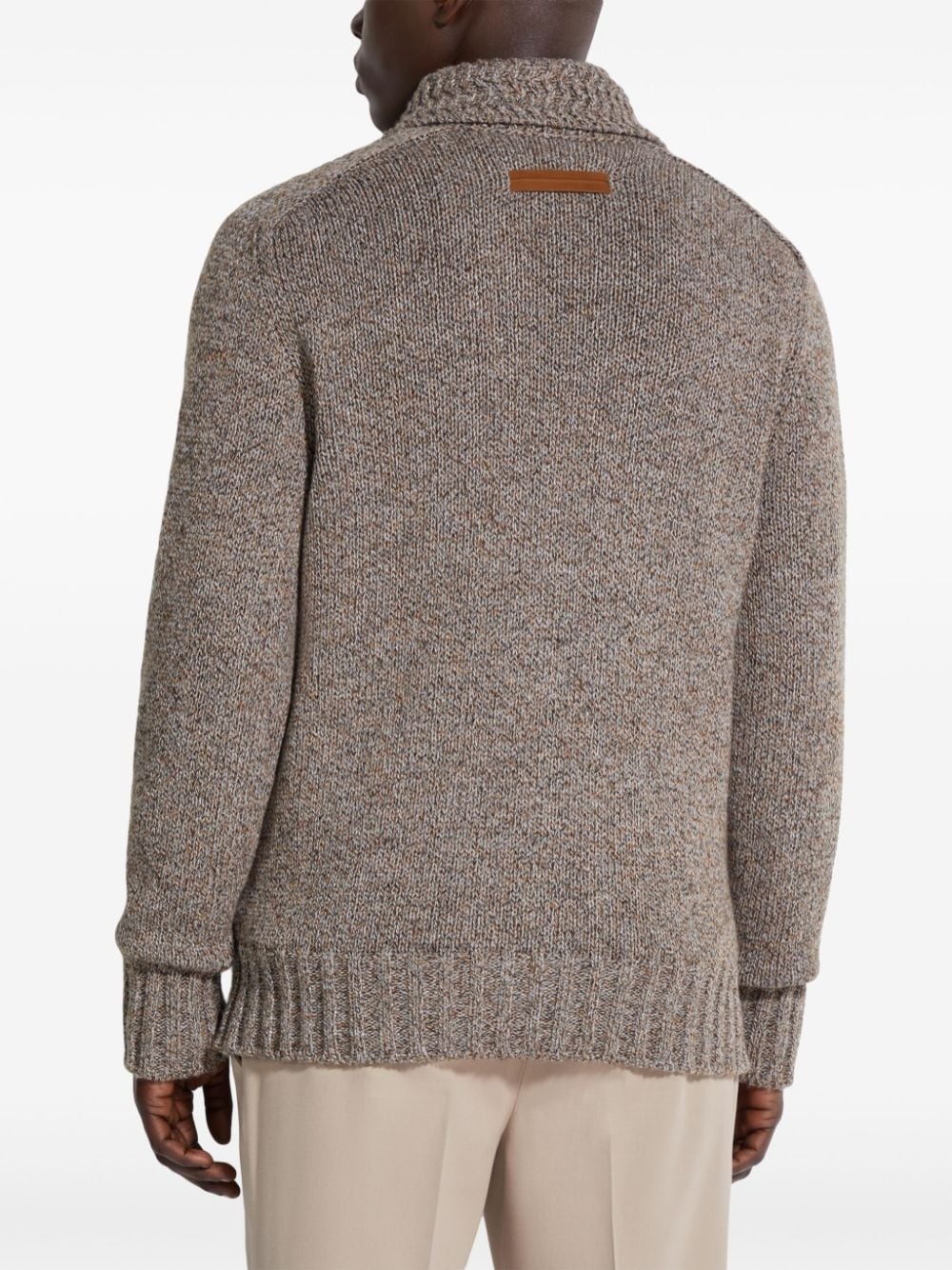 shawl-lapels cardigan - 3