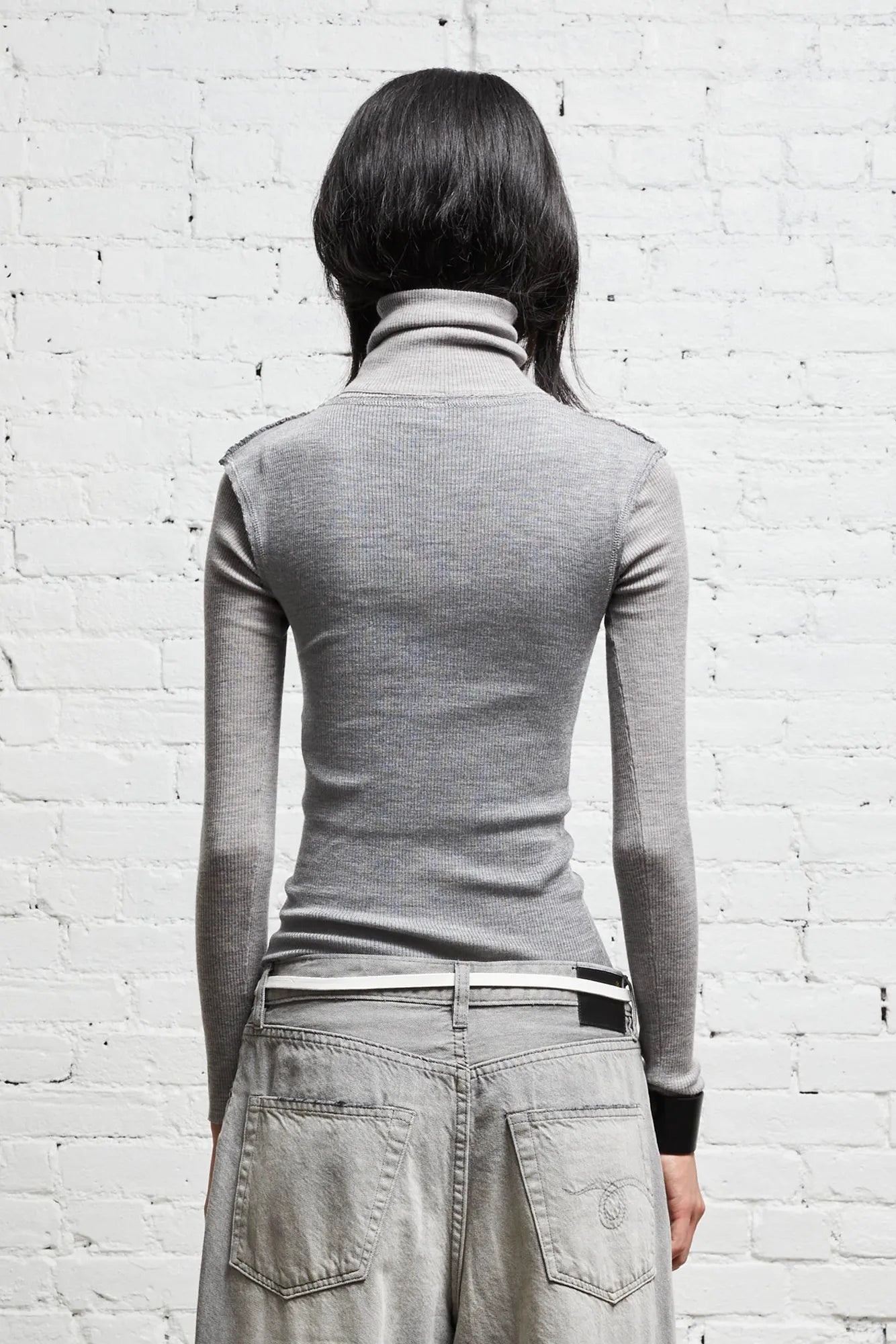 TURTLENECK TWIN SET - MULTI-GREY - 3