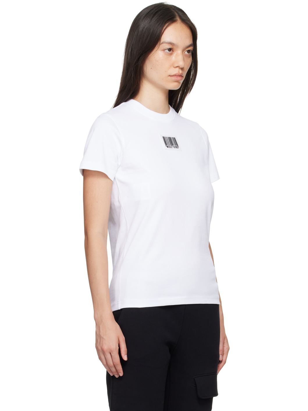 White Barcode T-Shirt - 2