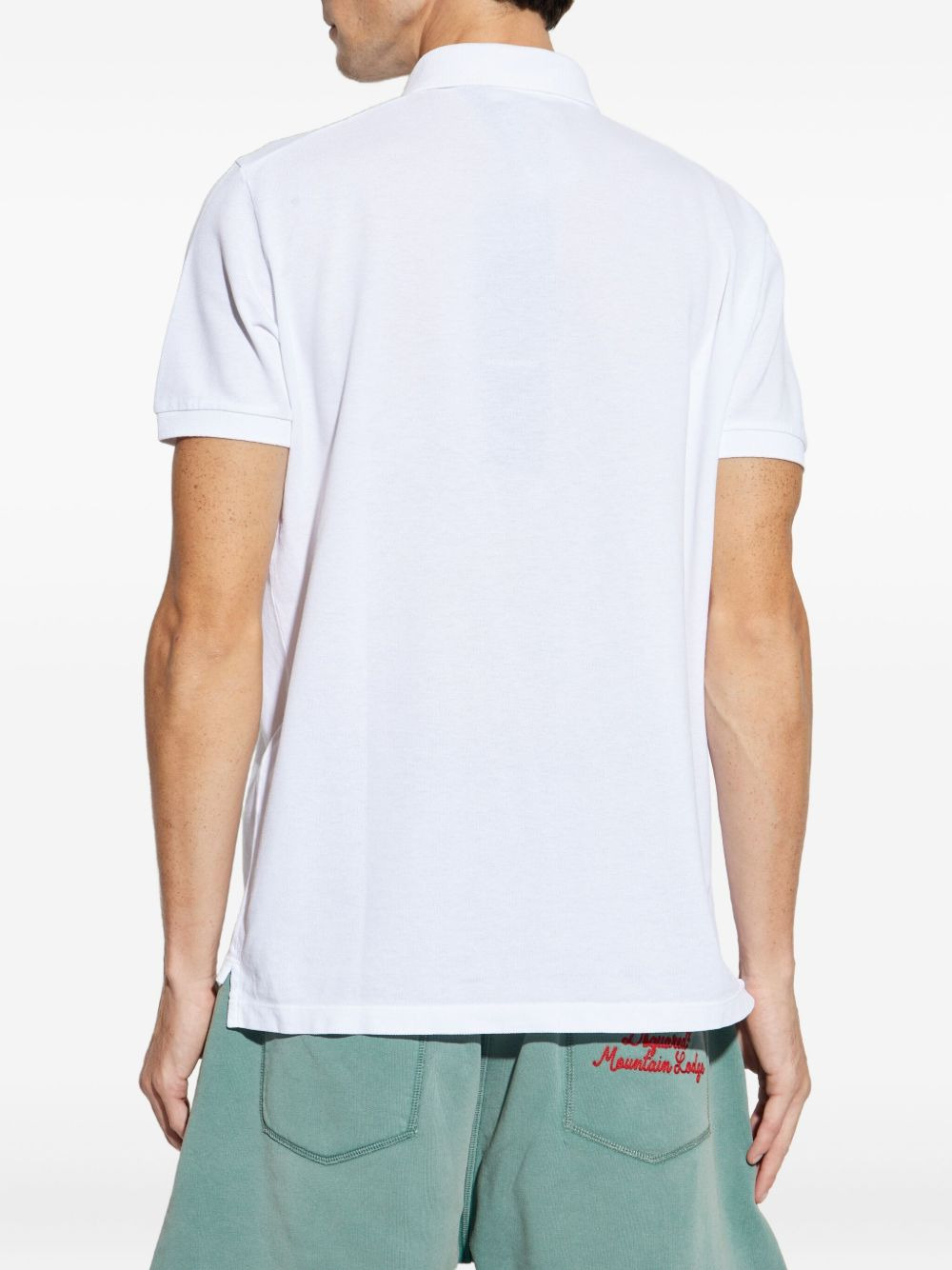 logo-print polo shirt - 4
