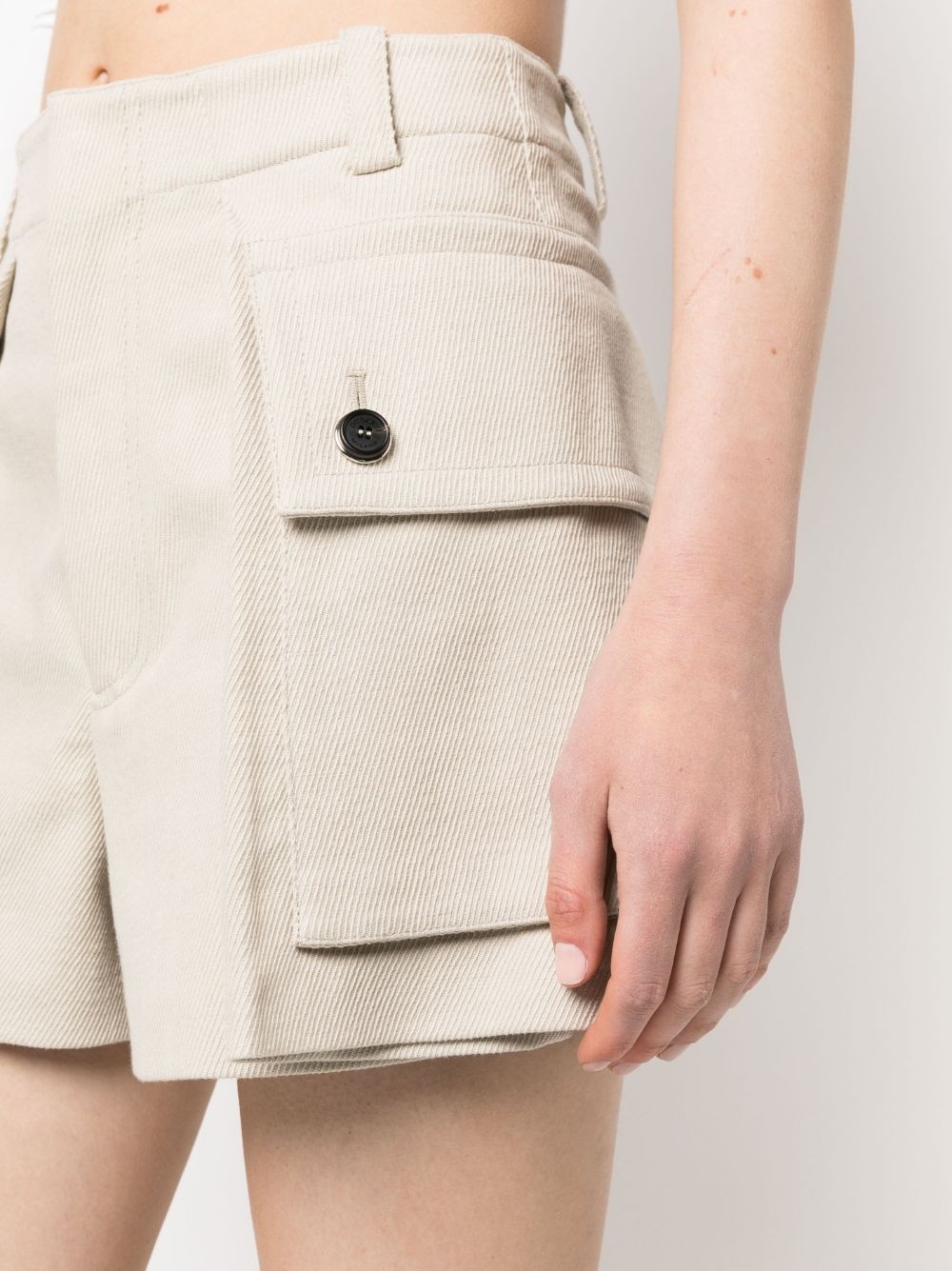 pocket-detail tailored shorts - 5