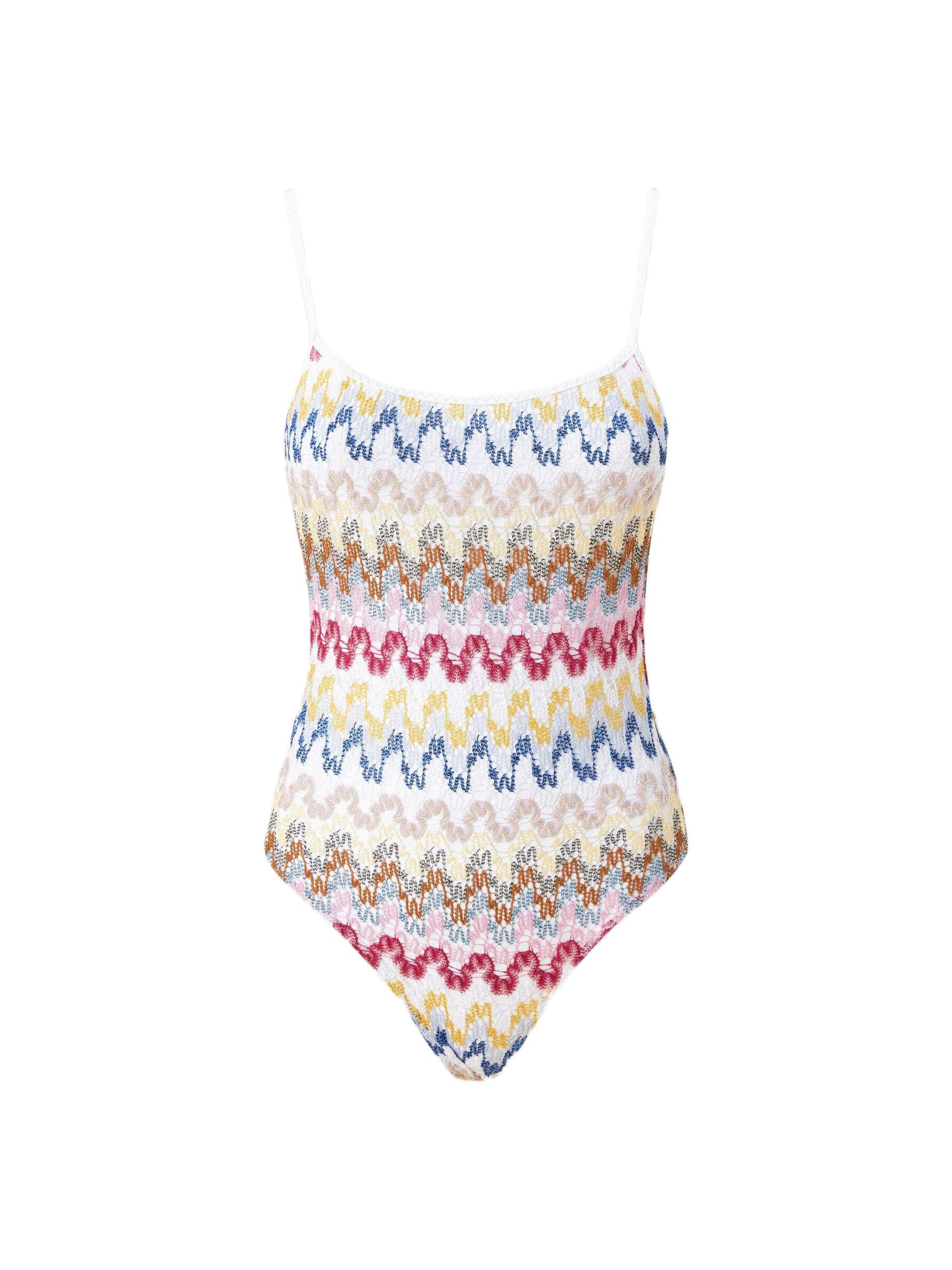 Missoni One-piece Swimsuit In Lamé Viscose Lace in White Multi at Nordstrom - 2