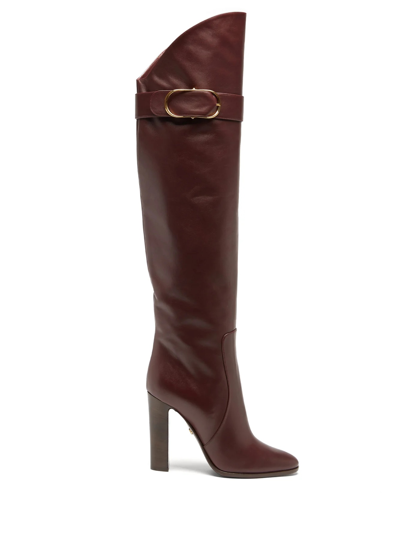 Over-the-knee leather boots - 1