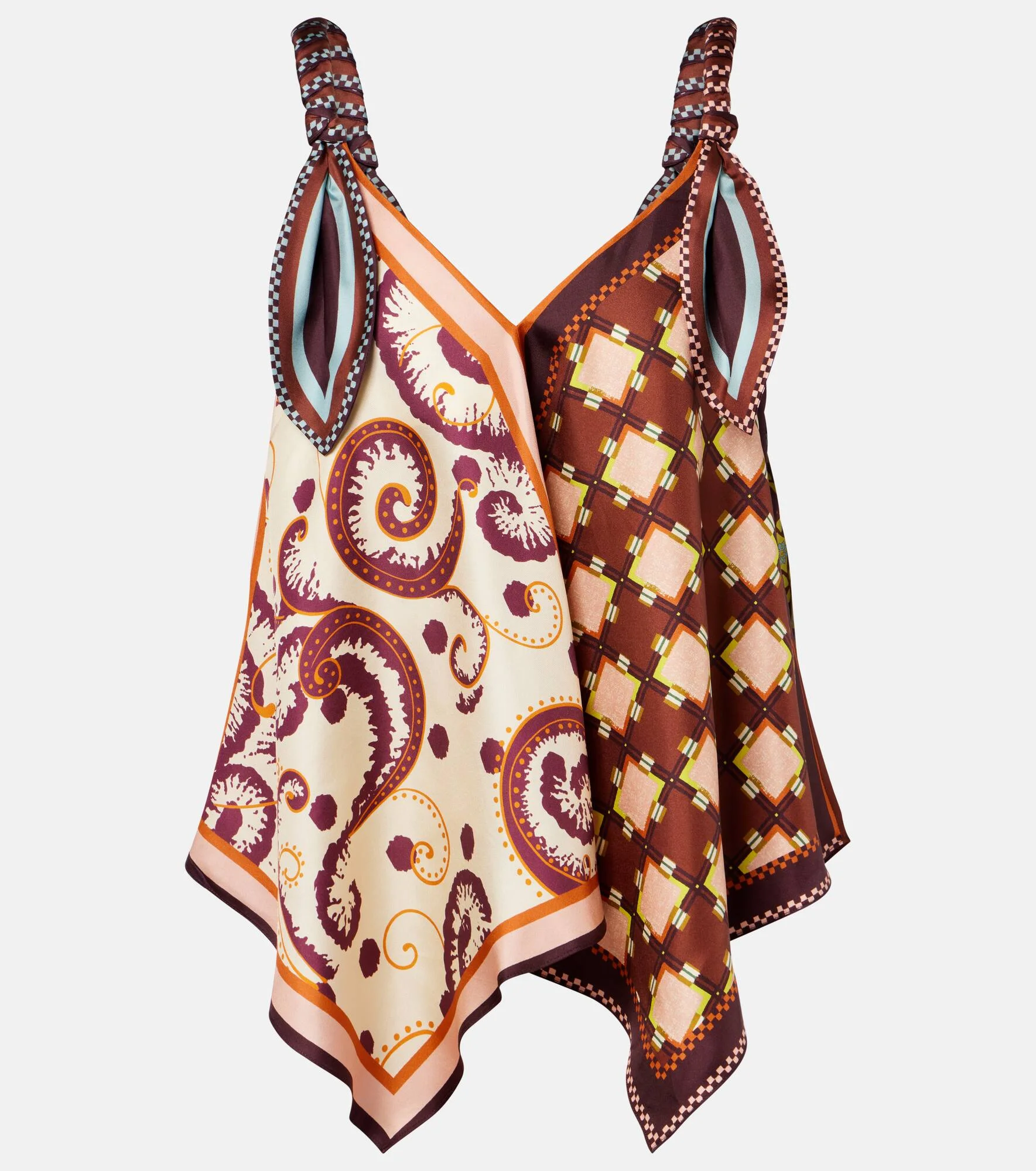 Wilson printed silk twill top - 1