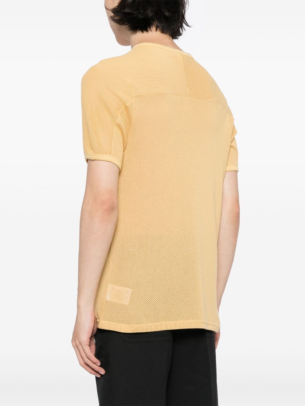 logo-print V-neck T-shirt - 4