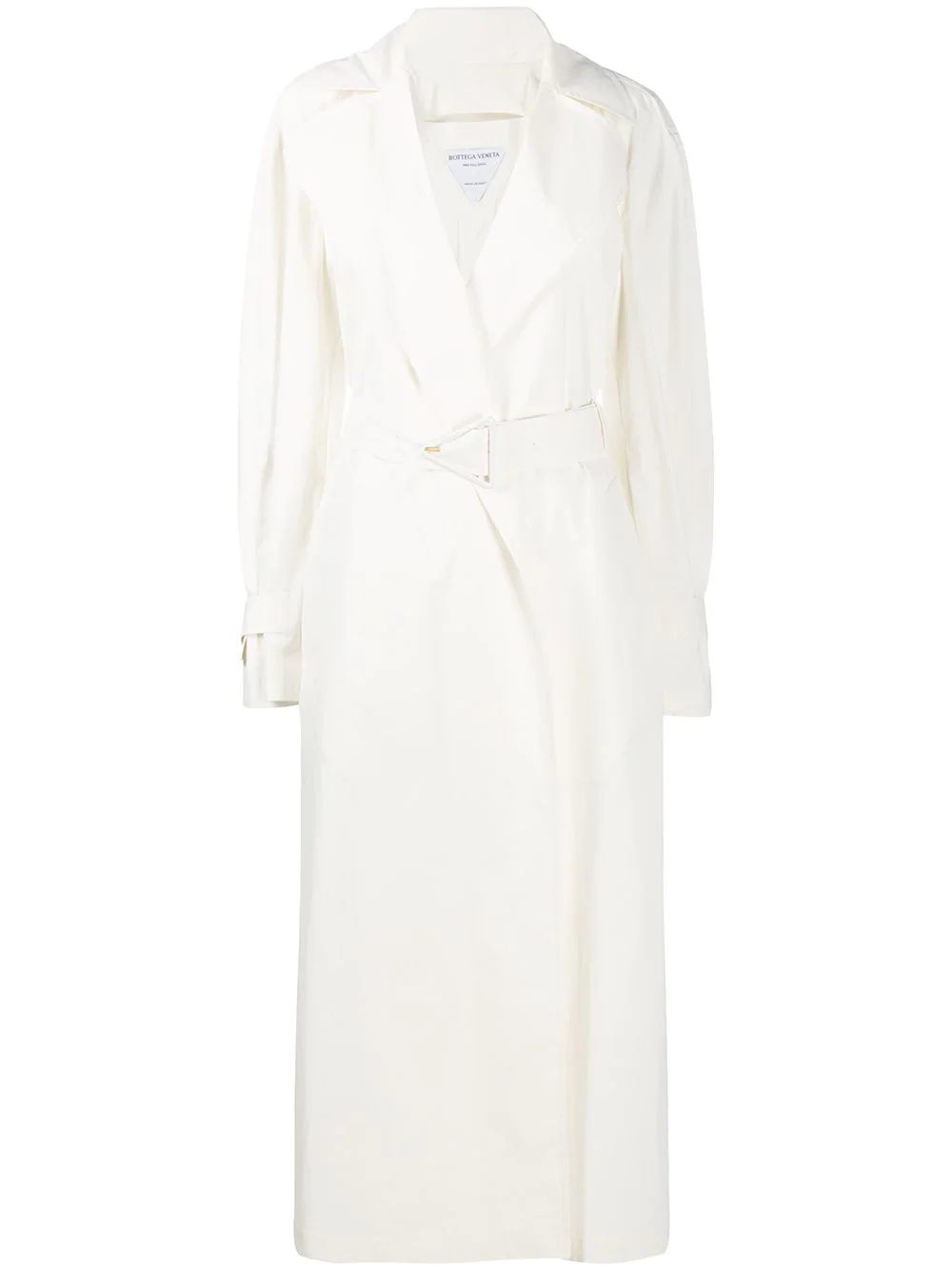 belted peak lapels trench coat - 1