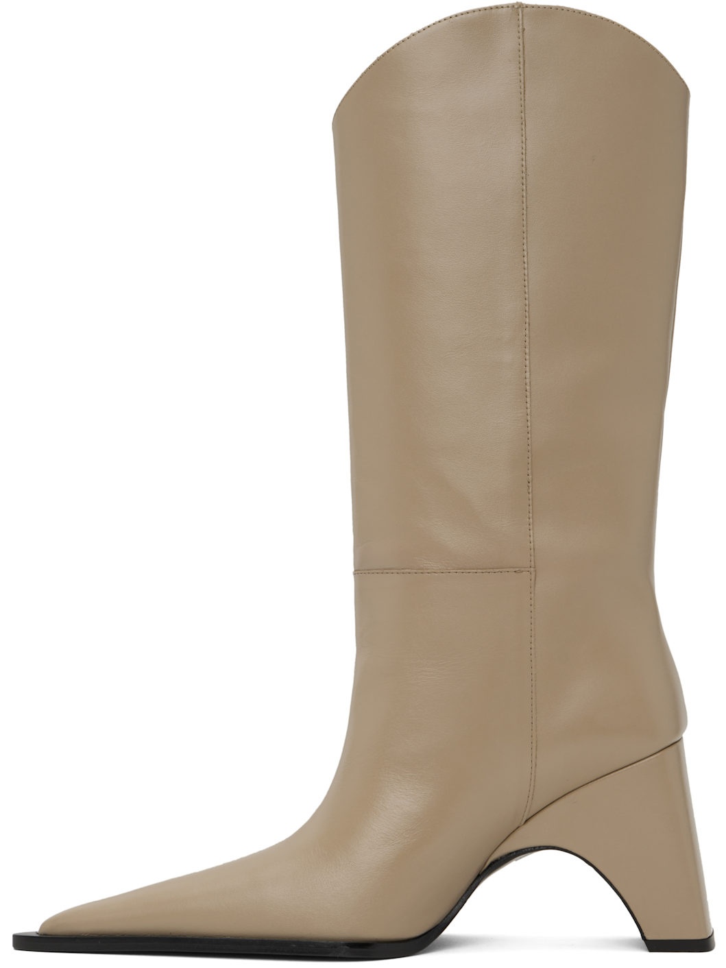 Beige Bridge Cowboy Boots - 3
