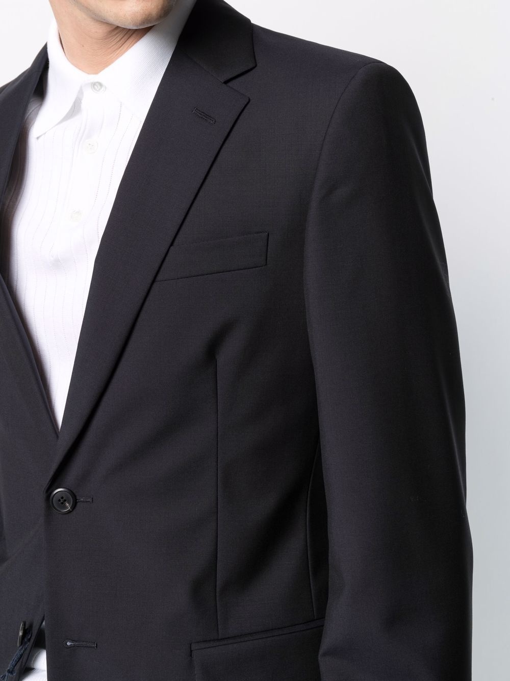 single-breasted virgin wool-blend suit - 5
