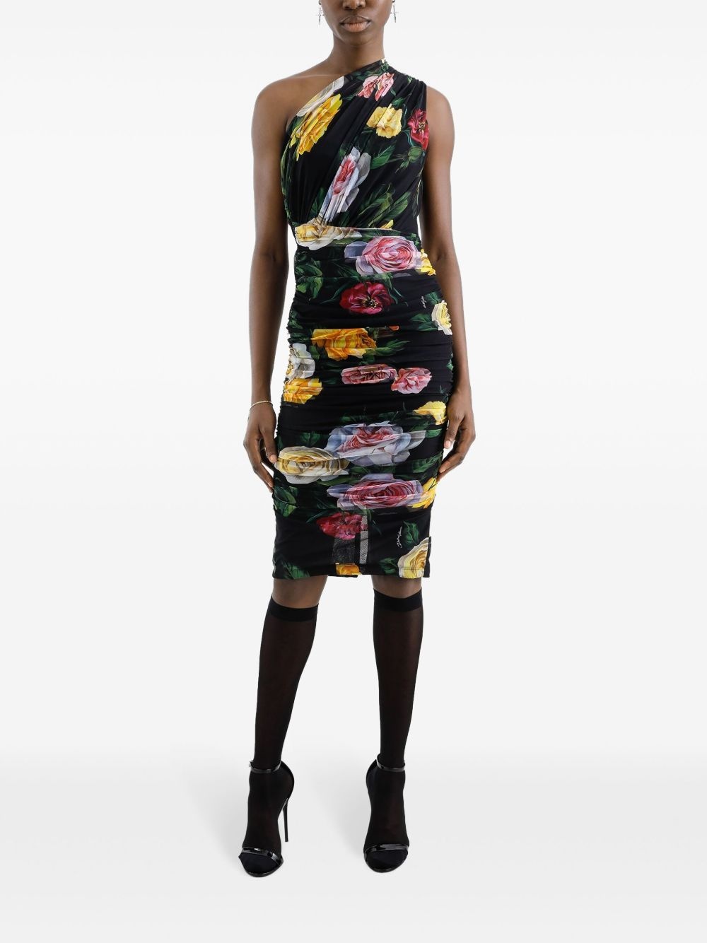 floral-print midi dress - 2