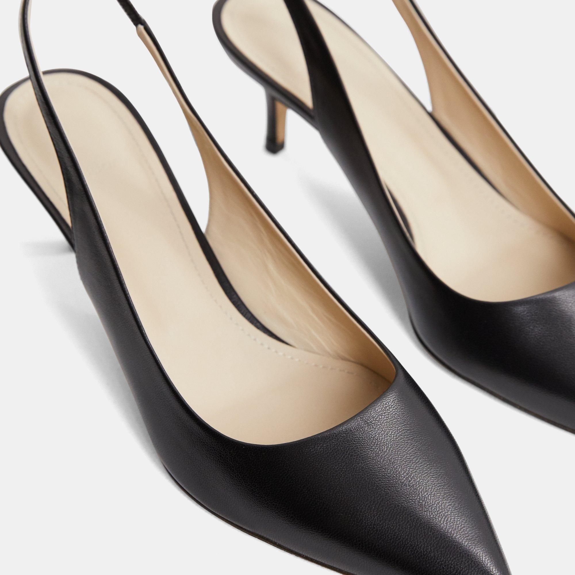 City Slingback in Leather - 5