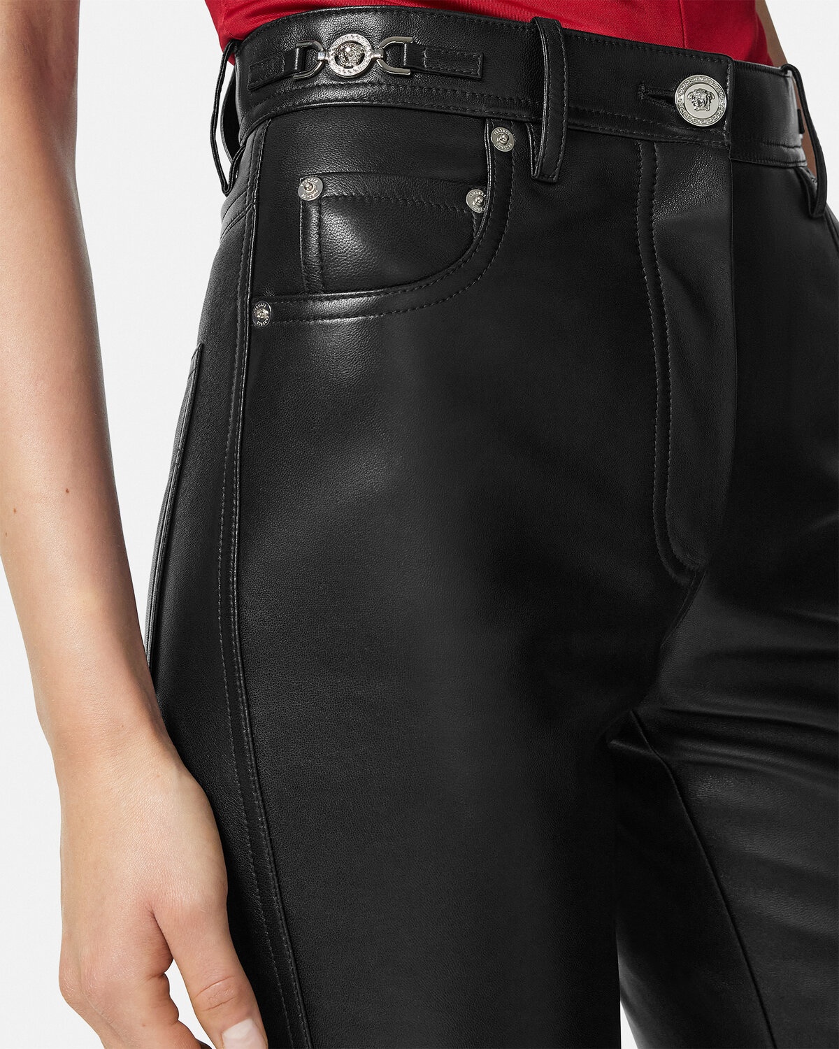Plongé Leather Straight-Fit Pants - 3