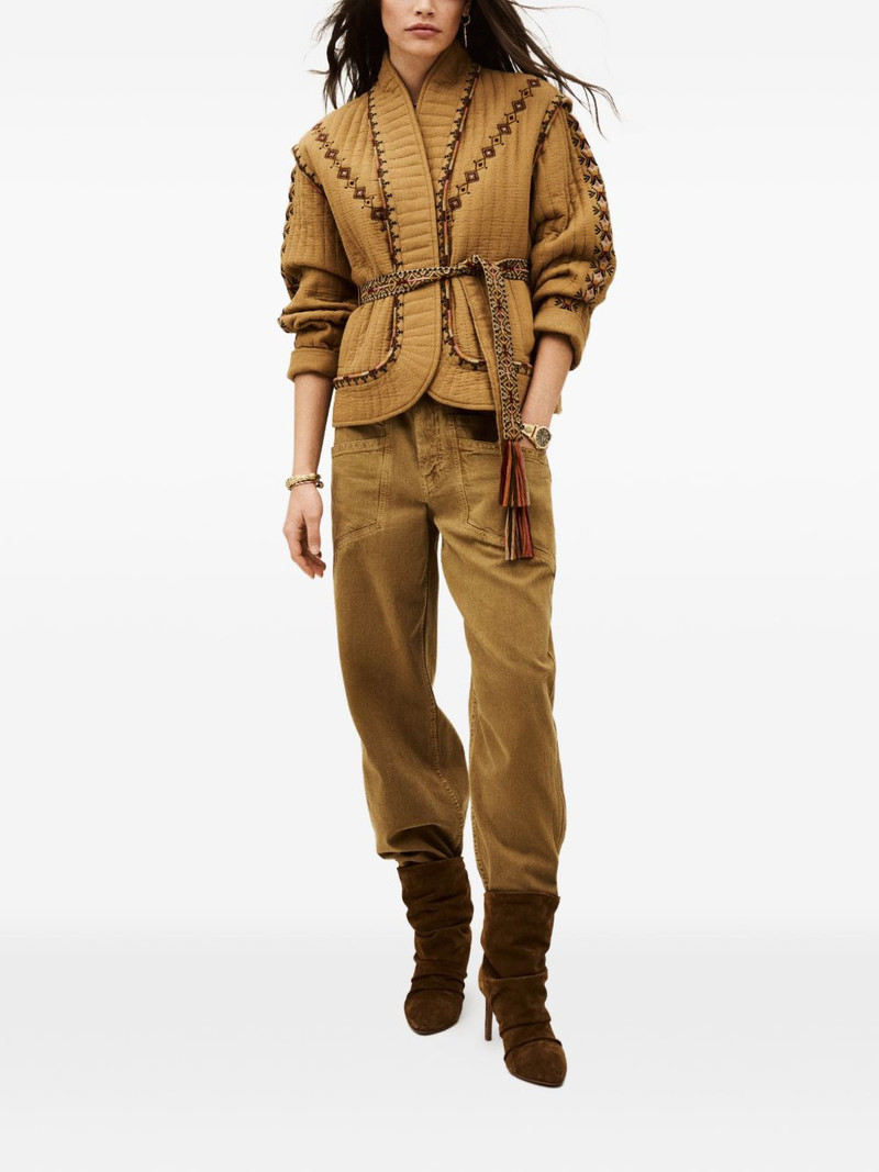 ba&sh Cocoon embroidered quilted jacket outlook
