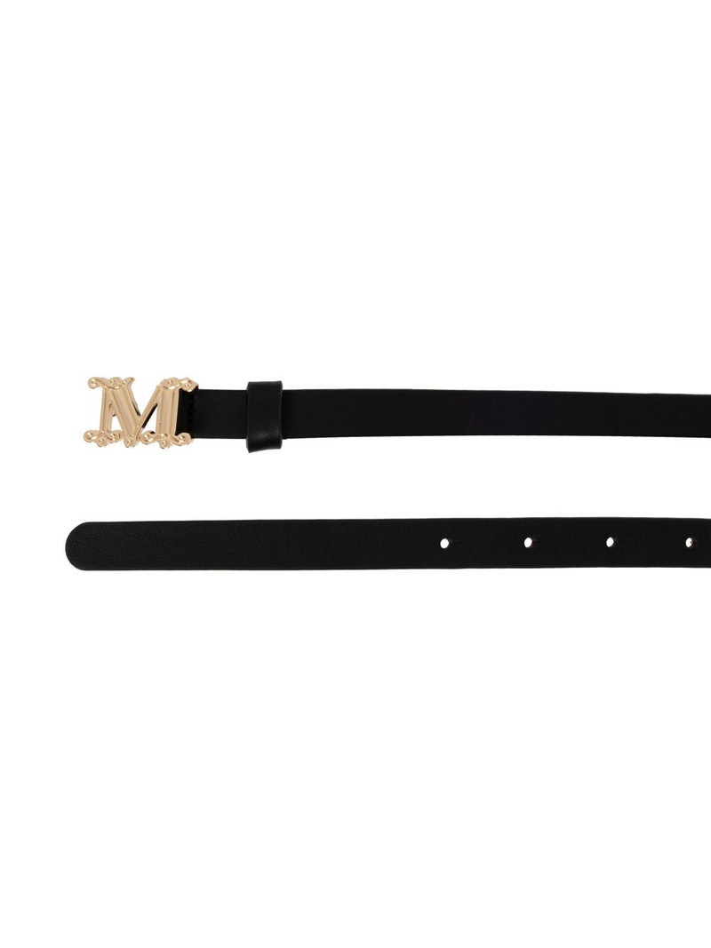 Max Mara logo-buckle leather belt outlook