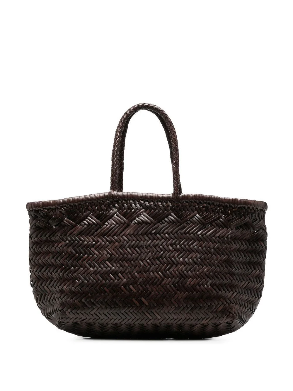 interwoven-design tote bag - 1