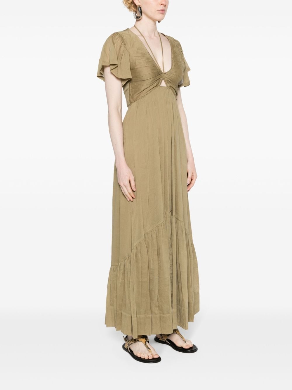 Agathe crepe maxi dress - 3