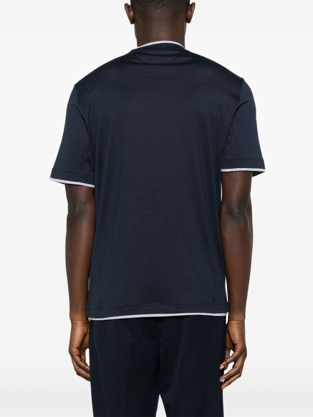 silk-blend T-shirt - 3