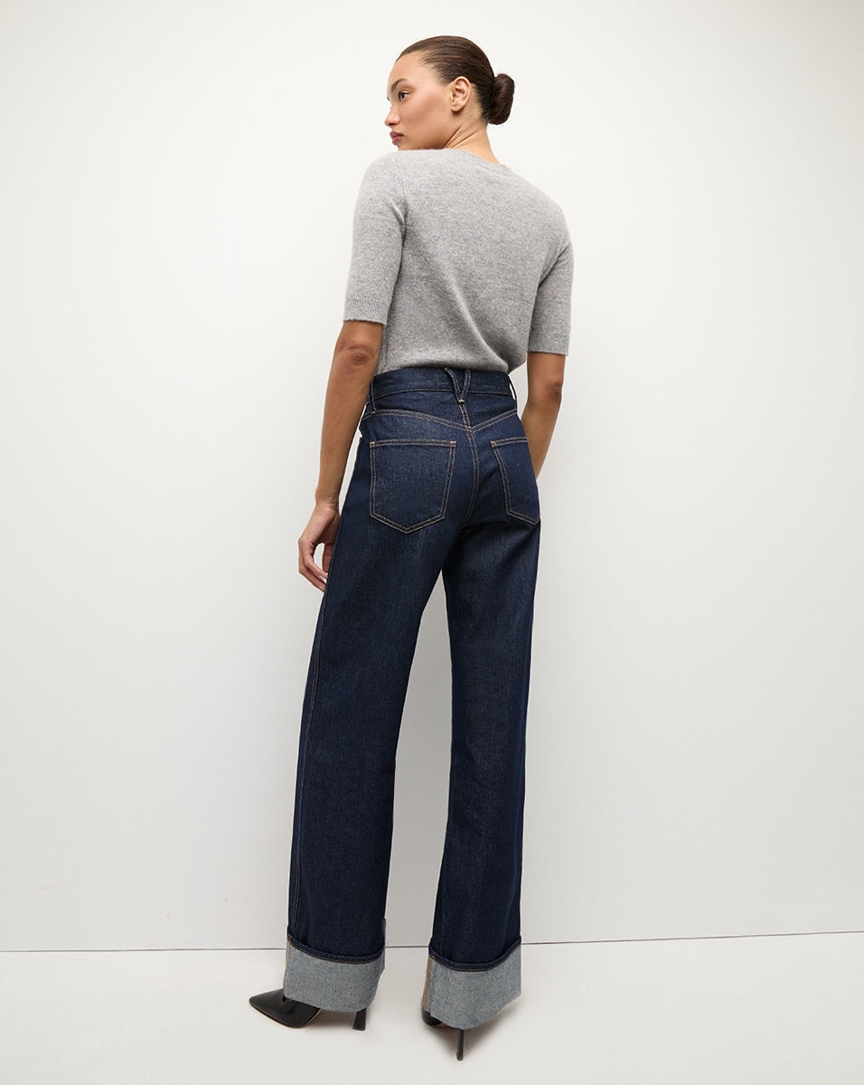 TAYLOR CUFFED WIDE-LEG JEAN - 5