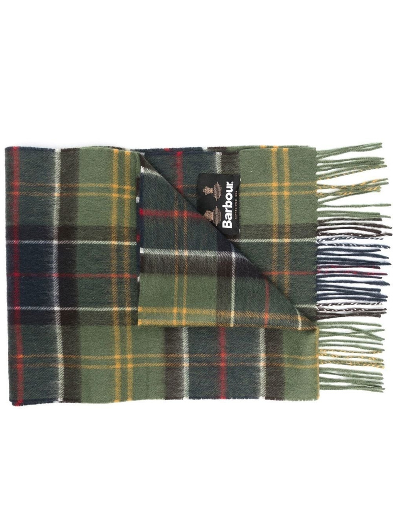 logo-patch check pattern scarf 1