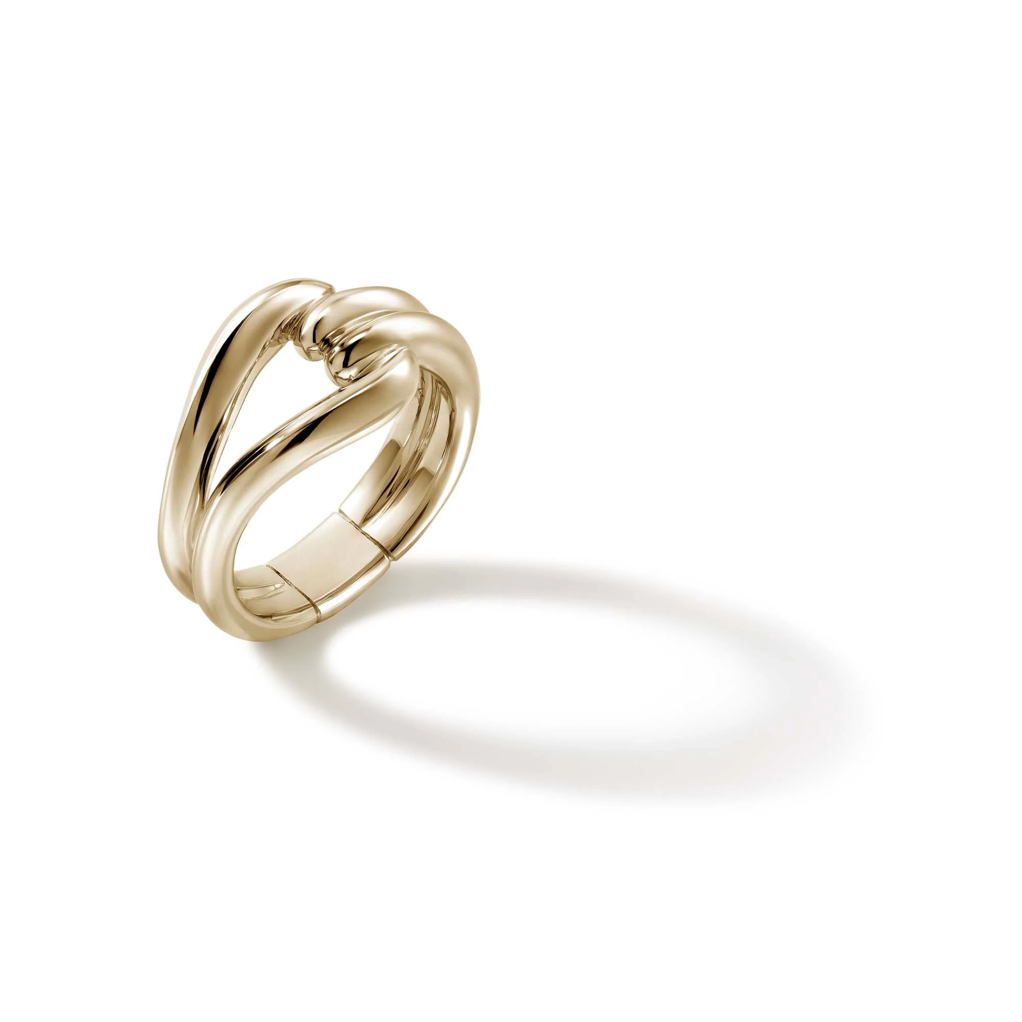 Surf Link Ring, Gold - 1