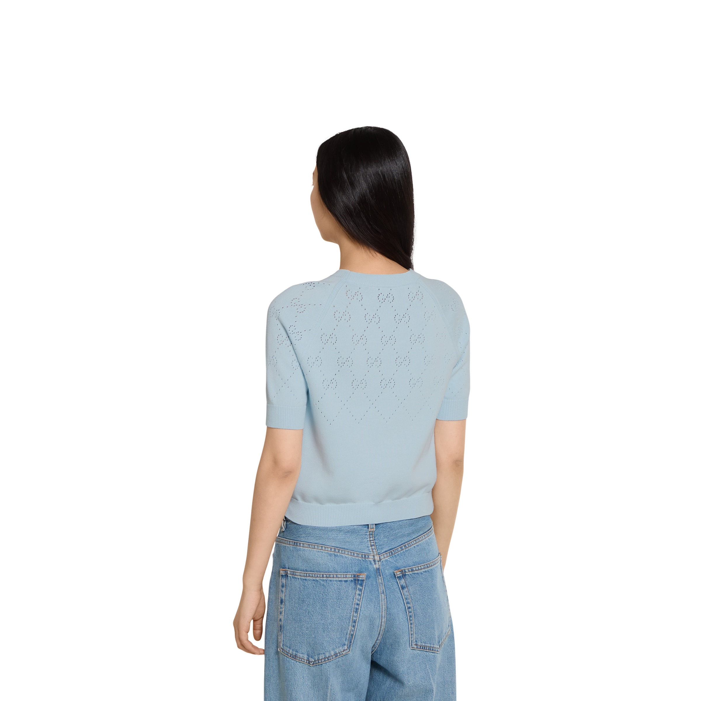 GG cotton crewneck top - 4