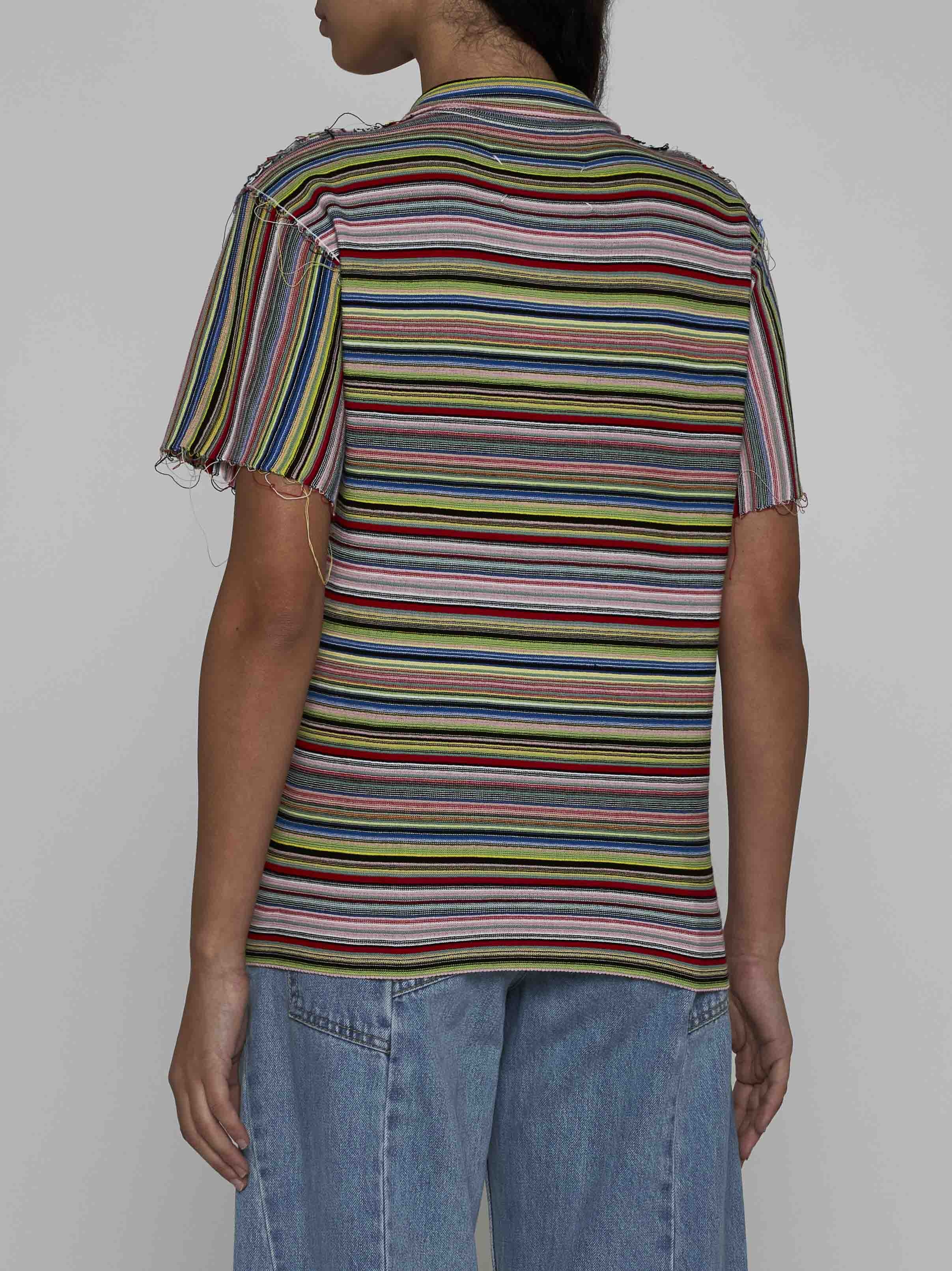 Striped cotton polo shirt - 4