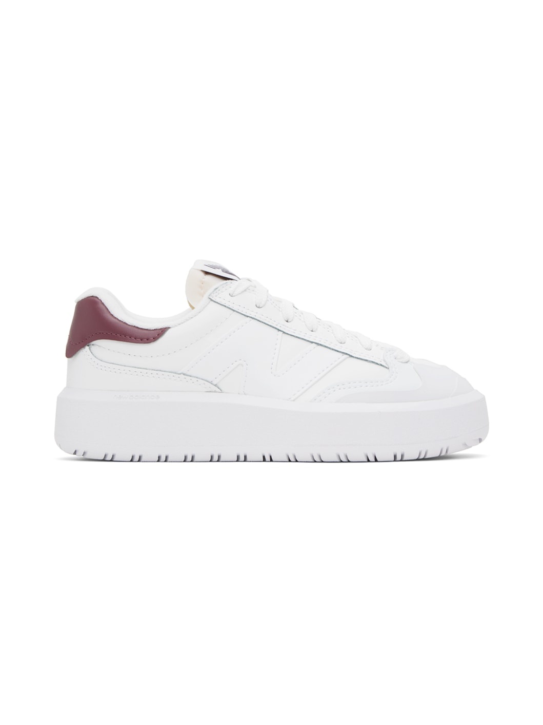 White & Burgundy CT302 Sneakers - 1