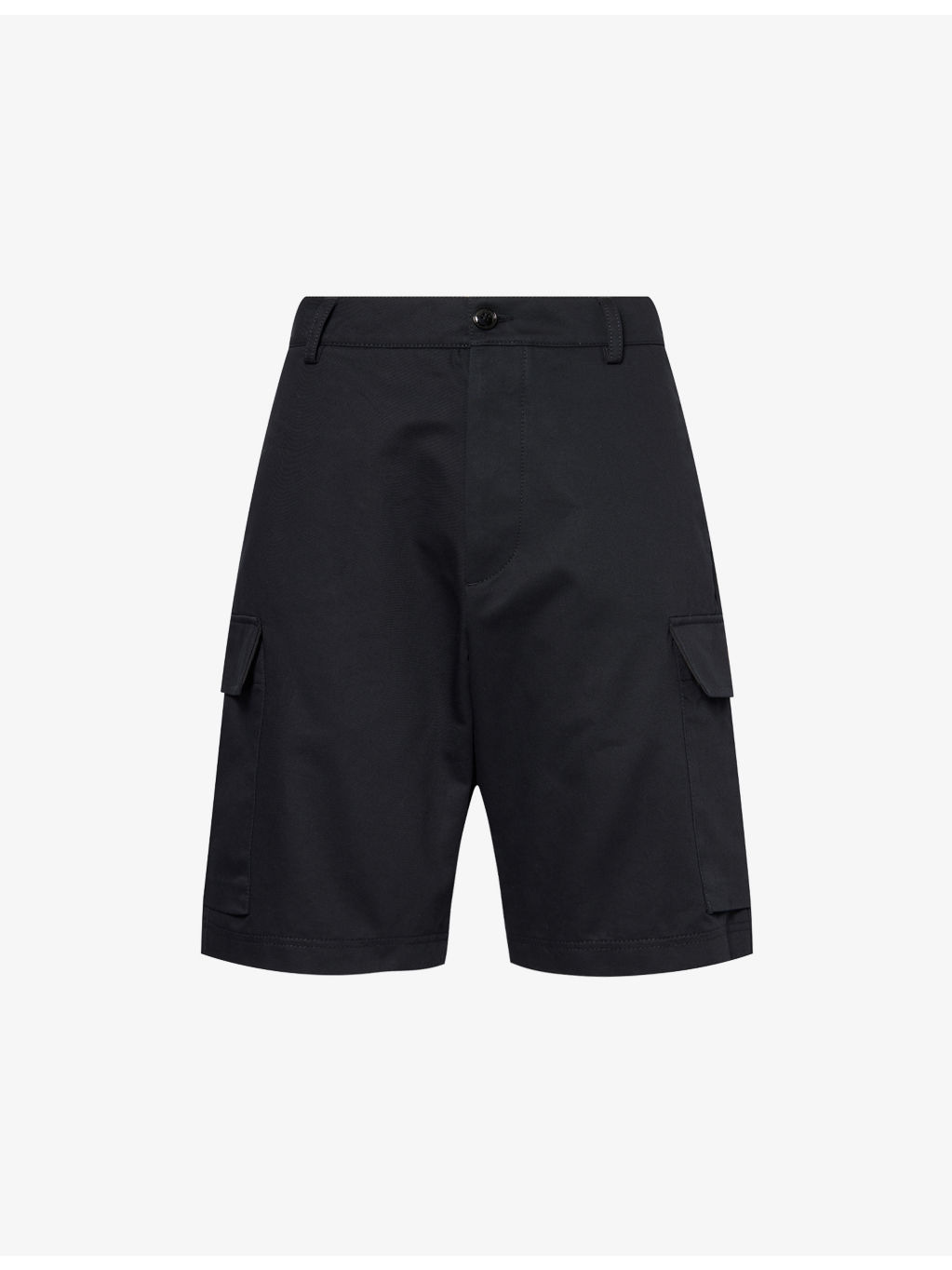 Patch-Pocket Straight-Leg Cotton Shorts - 1